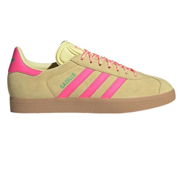 adidas Shoes - New adidas Women’s Gazelle Yellow Lucid Pink Rare Size 8.5 Lifestyle Streetwear